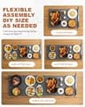 iTRUSOU Expandable 3-Panel Nano-Coated Silicone Food Warming Mat (54 x 16 Inches)