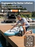 OGERY Long-Lasting Rechargeable Paddle Board Pump, 15000mAh Battery, 20 PSI