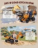 First Ride On JCB 3CX 24V Battery-Powered 3-in-1 Excavator Ride-On Toy