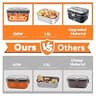 DUPASU 100W Electric Lunch Box Food Warmer with 1.8L Stainless Steel Container