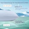 DOWNCOOL Queen Size Adjustable Memory Foam Cooling Pillow Set with Q-Max 0.4