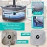 True & Tidy Dual Compartment Spin Mop System with Built-In Scrubbing Brush