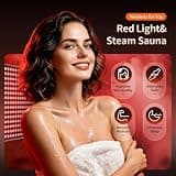 Viconor Portable 5-Layer Insulated Infrared Sauna Box w/ Red Light Therapy
