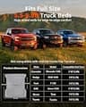 Umbrauto Drop-Stitch Upgraded Truck Bed Air Mattress 5.5-5.8 Ft Beds