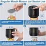LOVE MOMENT Electric Cordless Mason Jar Vacuum Sealer Kit for Food Preservation