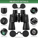 FLYANT 20x50 High Powered Stargazing Binoculars with FMC Lenses & Ergonomic Eyepiece