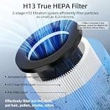 POMORON 4-in-1 Air Purifier with True HEPA Filter, UV Light, and Air Ionizer
