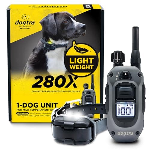 Dogtra 280X Waterproof E-Collar with Remote and 100-Level Static Correction