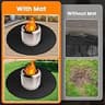 RYMTOX Large 42-Inch Double-Sided Fire Pit Mat and Heavy-Duty Deck Protector