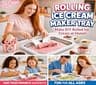 Rhenova Instant Rolled Ice Cream Tray Kit with Spatulas and Molds
