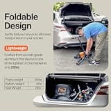 SuperHandy Passport 3-Wheel Folding Travel Mobility Scooter, 13-Mile Range