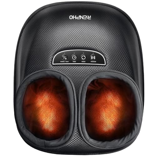 RENPHO Upgraded Shiatsu Foot Massager with Deep Kneading, Compression, and Heat