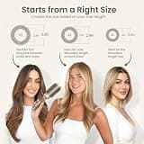 AIMIKE 1.7-Inch Medium Manual Round Hair Brush with Natural Boar and Nylon Bristles