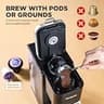 Tastyle Single Serve Hot & Iced Coffee Maker for Pods and Grounds with 24oz Brew Size