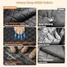 URPOWER Heavy-Duty Waterproof Dog Car Seat Cover and Back Seat Hammock