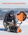 VEVOR 17-Inch 12-Amp Corded Electric Snow Shovel with Adjustable Chute