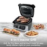 Ninja Foodi AG301 5-in-1 Indoor Grill & 4-Quart Air Fryer with Smoke Control