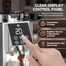 AMZCHEF 40mm Conical Burr Coffee Grinder with Digital LED Touch Display