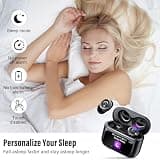 2026 Smart Touch Screen True Wireless Sleep Earbuds with Active Noise Isolation