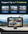 VEKOOTO VK7 Pro Magnetic Solar Wireless Backup Camera with 7" IPS Touchscreen
