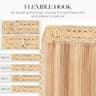 Charites 12-Inch Golden Brown Real Human Hair Halo Extension Fish Line
