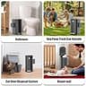 Organizelink 3.2-Gallon Stainless Steel Outdoor Trash Can with Bag Dispenser