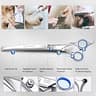 Gimars 6-in-1 Titanium Coated Dog Grooming Scissors Set for Home Groomers