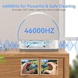 KUNPHY High-Frequency Ultrasonic Jewelry Cleaner, 46,000 Hz One-Touch Operation
