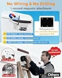 Pemacom Wireless Solar Backup Camera for Towable RVs with 7.3-Inch Monitor