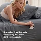 Bedsure Prewashed Polyester 6-Piece Queen Sheet Set with 18-Inch Deep Pocket Storage