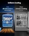 ICEVIVAL 24-Inch Front-Venting Built-In Beverage Refrigerator (180 Cans)