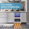Weili 20-Inch Built-In Beverage Fridge, 120-Can Capacity with Glass Door