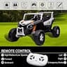 AOKOY 24V 4WD Side by Side Ride-On UTV with EVA Rubber Tires & Remote Control