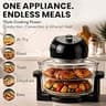 Granitestone 16-Quart Large Glass Air Fryer with Triple-Cooking Halogen Power System
