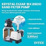 Intex 2800 GPH Krystal Clear Sand Filter Pump Upgrade for Above Ground Pools