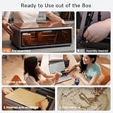 Creality Falcon A1 10W Enclosed Laser Engraver with HD Camera and CoreXY System