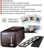 Plustek OpticFilm 8300i Ai True Optical 35mm Scanner with SilverFast 9