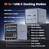 TobenONE 16-in-1 Triple 4K USB-C Docking Station with 2.5G Ethernet Hub