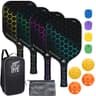 JoncAye USAPA Approved Fiberglass Graphite Pickleball Paddle Set of 4