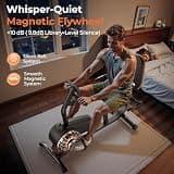 YOSUDA Recumbent Exercise Bike with 16-Level Magnetic Resistance System