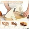 Brvclon Hand Crank Sourdough Bread Slicer with Stainless Steel Blade Base