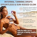 SustainWell Sugar-Free Vegan Tanning Gummies with Organic Carotenoids, Blueberry