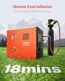 VEVOR Portable PCP Air Compressor, 4500 PSI Auto-Stop, 12V DC / 120V AC
