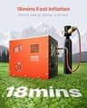 VEVOR Portable PCP Air Compressor, 4500 PSI Auto-Stop, 12V DC / 120V AC