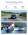 VIOFO A329S 4K 3-Channel Dash Cam with STARVIS 2 and External SSD Support