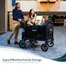 WonderFold W4 Luxe Pro Premium 4-Passenger All-Terrain Stroller Wagon Series