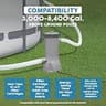Bestway Flowclear 1500 GPH Above Ground Pool Filter Pump System with Built-In Timer