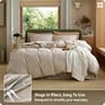 Bedsure Lightweight Washed Cotton Oversized King Duvet Cover, 120"x98"