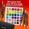 ARTISTRO Dual Tip Acrylic Paint Markers 36-Pack