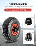 Alligator 10-Inch Pneumatic Rubber Replacement Tire 2-Pack for Ride-On Vehicles